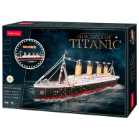 Пазл 3D CubicFun Titanic (Led) 6+/ Количество деталей: 266