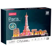 Пазл 3D CubicFun Paris (Led) 6+/ Количество деталей: 115