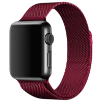 Ремень Apple Watch Milanese Loop Steel/ 42/ 44 мм/ Бордовый
