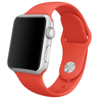 Ремень Apple Watch S/ M & M/ L Силикон/ 38/ 40 мм/ Оранжевый Pine
