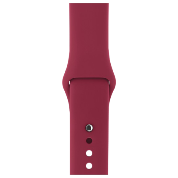 Ремень Apple Watch S/ M & M/ L Силикон/ 38/ 40 мм/ Марсала photo 1 Ремень Apple Watch S/ M & M/ L Силикон/ 38/ 40 мм/ Марсала photo 1