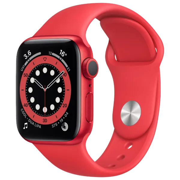 Ремень Apple Watch S/ M & M/ L Силикон/ 38/ 40 мм/ Красный photo 1