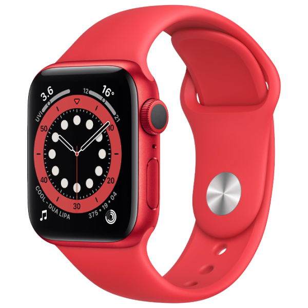 Ремень Apple Watch S/ M & M/ L Силикон/ 38/ 40 мм/ Красный photo 1