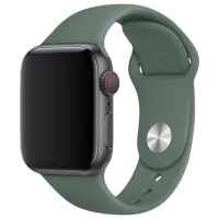 Ремень Apple Watch S/ M & M/ L Силикон/ 42/ 44 мм/ Зелёный Army