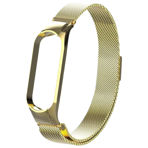 Curelușă Xiaomi Mi Band 5/ 6 Milanese Loop Steel/ Gold photo 1 Curelușă Xiaomi Mi Band 5/ 6 Milanese Loop Steel/ Gold photo 1