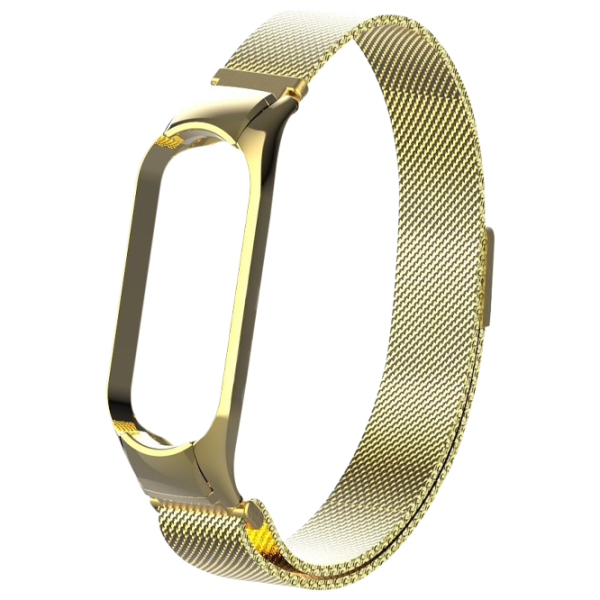 Curelușă Xiaomi Mi Band 5/ 6 Milanese Loop Steel/ Gold photo 1 Curelușă Xiaomi Mi Band 5/ 6 Milanese Loop Steel/ Gold photo 1