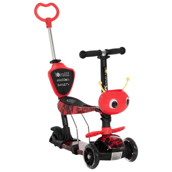 Trotinetă pentru copii cu trei roți Lorelli Smart Plus (10390020013) 20 kg/ Red photo 1