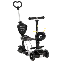 Trotinetă pentru copii cu trei roți Lorelli Smart Plus (10390020015) 20 kg/ Black