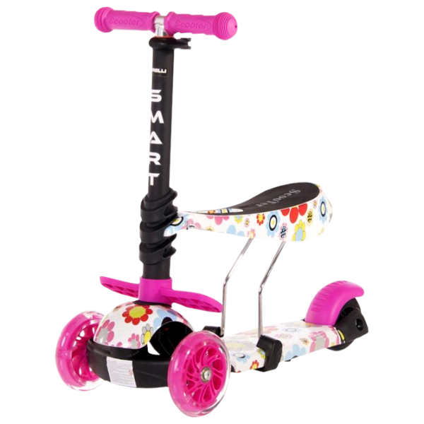 Trotinetă pentru copii cu trei roți Lorelli SMART (10390020001) 20 kg/ Pink photo 1