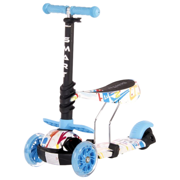 Trotinetă pentru copii cu trei roți Lorelli SMART (10390020003) 20 kg/ Tracery photo 1