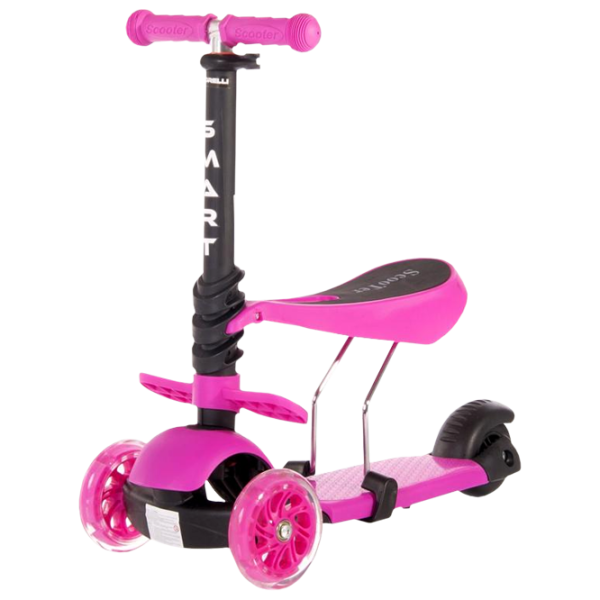 Trotinetă pentru copii cu trei roți Lorelli SMART (10390020004) 20 kg/ Pink photo 1