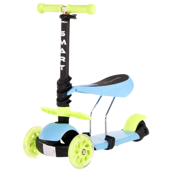 Детский трёхколёсный самокат Lorelli SMART (10390020006) 20 кг/ Синий photo 1