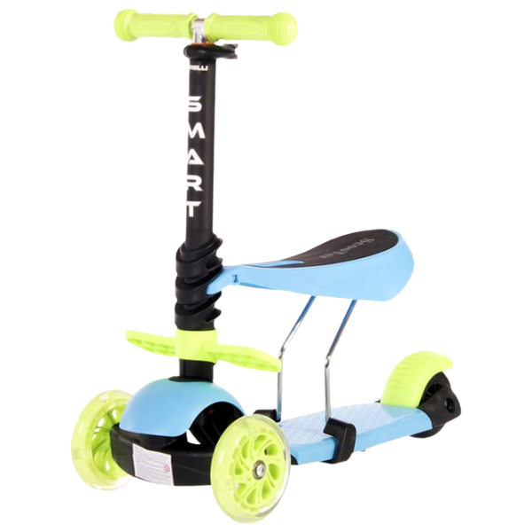Детский трёхколёсный самокат Lorelli SMART (10390020006) 20 кг/ Синий photo 1