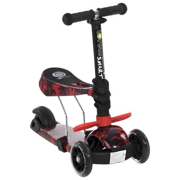 Trotinetă pentru copii cu trei roți Lorelli SMART (10390020013) 20 kg/ Red photo 1