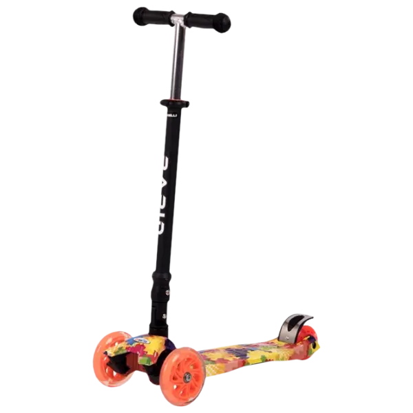 Trotinetă pentru copii cu trei roți Lorelli Rapid (10390040007) 50 kg/ Yellow photo 1