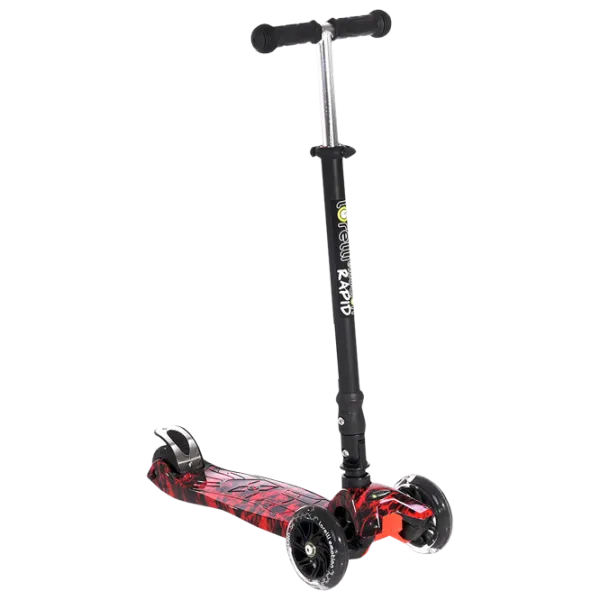 Trotinetă pentru copii cu trei roți Lorelli Rapid (10390040013) 50 kg/ Red photo 1