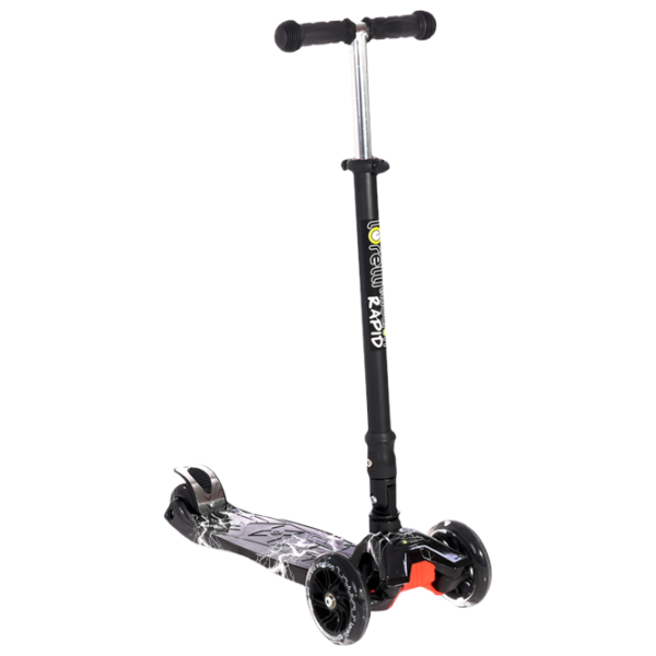 Trotinetă pentru copii cu trei roți Lorelli Rapid (10390040015) 50 kg/ Black photo 1
