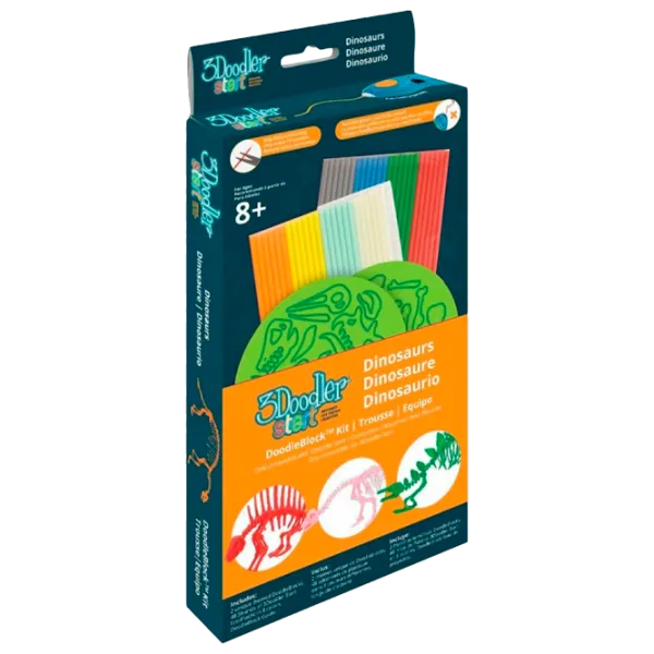 Набор филамента 3Doodler Start Doodle Block Kit Dinosaurus Разноцветный photo 1