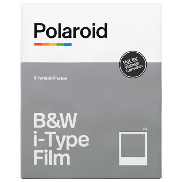 Hârtie foto pentru Polaroid I-Type (8buc.) Alb-negru/ White photo 1