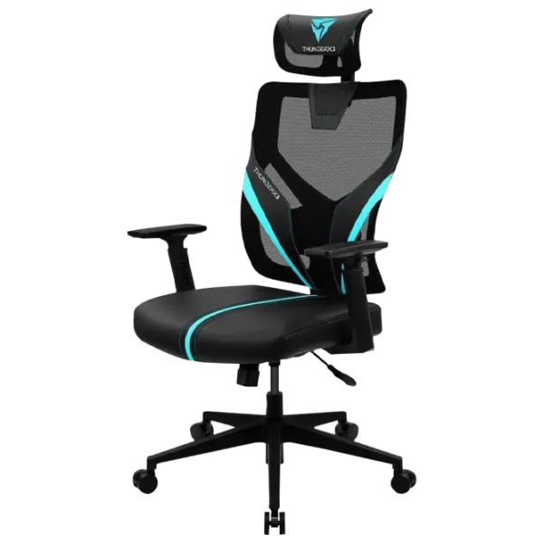 Scaun Gaming ThunderX3 Yama1 Cyan Black photo 1