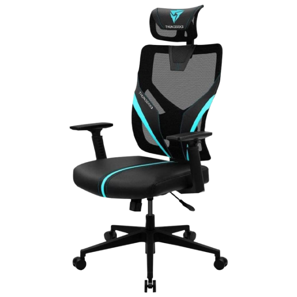 Scaun Gaming ThunderX3 Yama1 Cyan Black photo 1