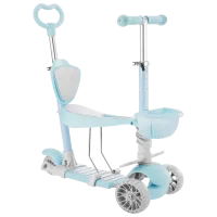 Trotinetă pentru copii cu trei roți Kikka Boo Bon Bon 4 in 1 (10973) 50 kg/ Blue