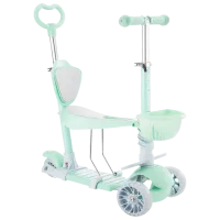Trotinetă pentru copii cu trei roți Kikka Boo Bon Bon 4 in 1 (10997) 50 kg/ Mint