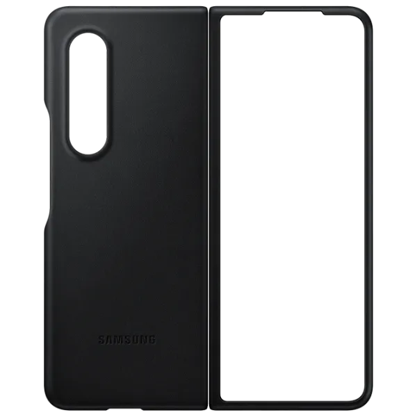 Чехол для смартфона Samsung Galaxy Fold3 Samsung/ Back/ Кожа/ Черный photo 1
