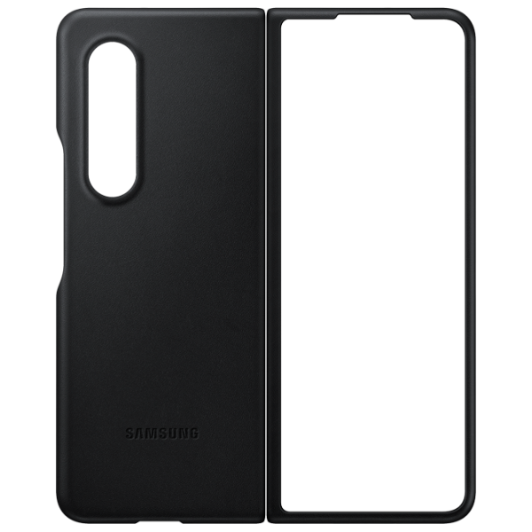 Чехол для смартфона Samsung Galaxy Fold3 Samsung/ Back/ Кожа/ Черный photo 1