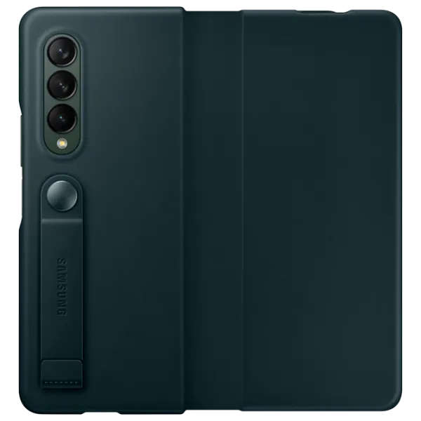 Чехол для смартфона Samsung Galaxy Fold3 Samsung/ Flip Cover/ Кожа/ Зелёный photo 1