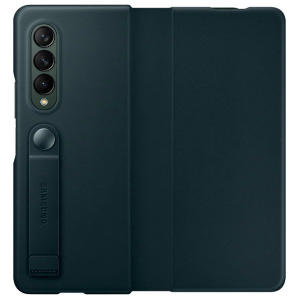 Чехол для смартфона Samsung Galaxy Fold3 Samsung/ Flip Cover/ Кожа/ Зелёный photo 1
