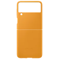 Чехол для смартфона Samsung Galaxy Flip3 Samsung/ Back/ Кожа/ Mustard Коричневый