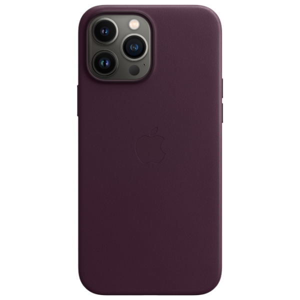 Чехол для смартфона Apple iPhone 13 Pro Max Apple/ Back/ Кожа/ Dark Cherry photo 1 Чехол для смартфона Apple iPhone 13 Pro Max Apple/ Back/ Кожа/ Dark Cherry photo 1