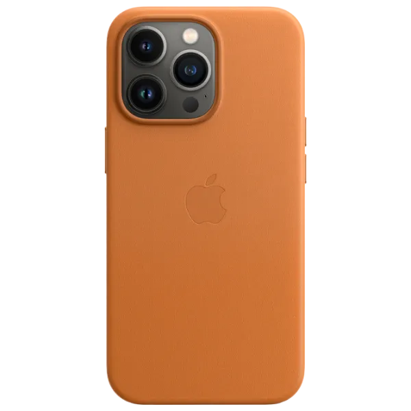 Чехол для смартфона Apple iPhone 13 Pro Max Apple/ Back/ Кожа/ Золотистый Коричневый photo 1 Чехол для смартфона Apple iPhone 13 Pro Max Apple/ Back/ Кожа/ Золотистый Коричневый photo 1