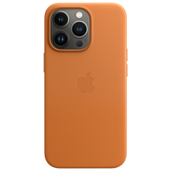 Чехол для смартфона Apple iPhone 13 Pro Max Apple/ Back/ Кожа/ Золотистый Коричневый photo 1 Чехол для смартфона Apple iPhone 13 Pro Max Apple/ Back/ Кожа/ Золотистый Коричневый photo 1