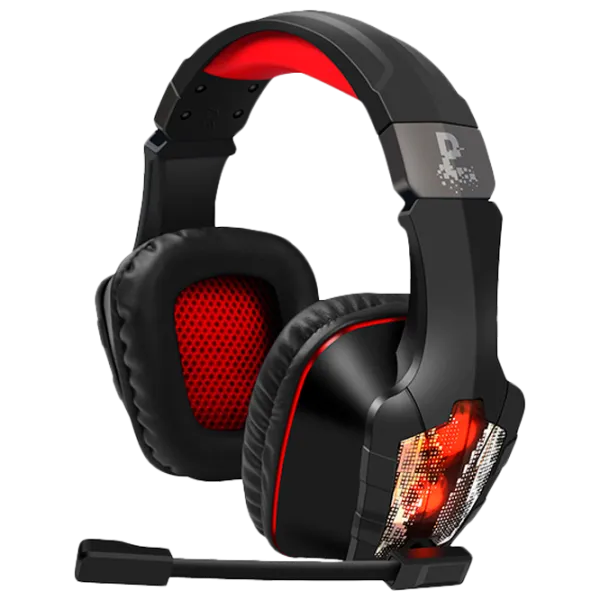 Căști Qumo Protector Red Black Cu fir/ Gaming photo 1 Căști Qumo Protector Red Black Cu fir/ Gaming photo 1