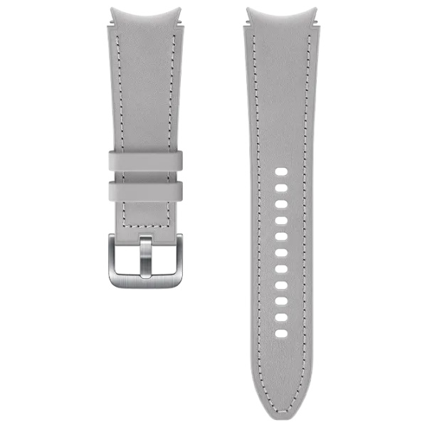 Ремень Samsung Galaxy Watch 4 ET-SHR89LSEG Leather/ 20 мм/ Серебристый Серый photo 1 Ремень Samsung Galaxy Watch 4 ET-SHR89LSEG Leather/ 20 мм/ Серебристый Серый photo 1