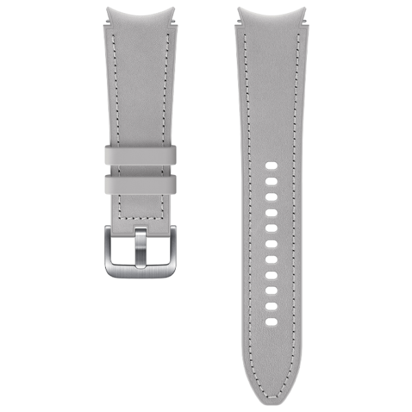 Ремень Samsung Galaxy Watch 4 ET-SHR89LSEG Leather/ 20 мм/ Серебристый Серый photo 1 Ремень Samsung Galaxy Watch 4 ET-SHR89LSEG Leather/ 20 мм/ Серебристый Серый photo 1