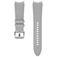 Ремень Samsung Galaxy Watch 4 ET-SHR89LSEG Leather/ 20 мм/ Серебристый Серый