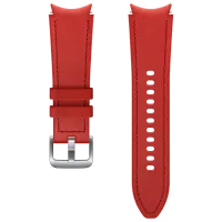 Ремень Samsung Galaxy Watch 4 ET-SHR88SREG Leather/ 20 мм/ Красный Серебристый