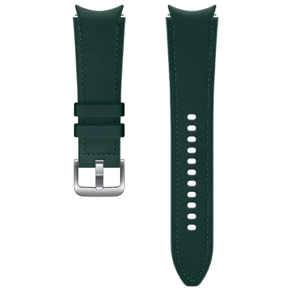 Ремень Samsung Galaxy Watch 4 ET-SHR89LGEG Leather/ 20 мм/ Зелёный Серебристый photo 1 Ремень Samsung Galaxy Watch 4 ET-SHR89LGEG Leather/ 20 мм/ Зелёный Серебристый photo 1