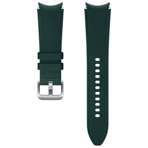 Ремень Samsung Galaxy Watch 4 ET-SHR89LGEG Leather/ 20 мм/ Зелёный Серебристый photo 1 Ремень Samsung Galaxy Watch 4 ET-SHR89LGEG Leather/ 20 мм/ Зелёный Серебристый photo 1