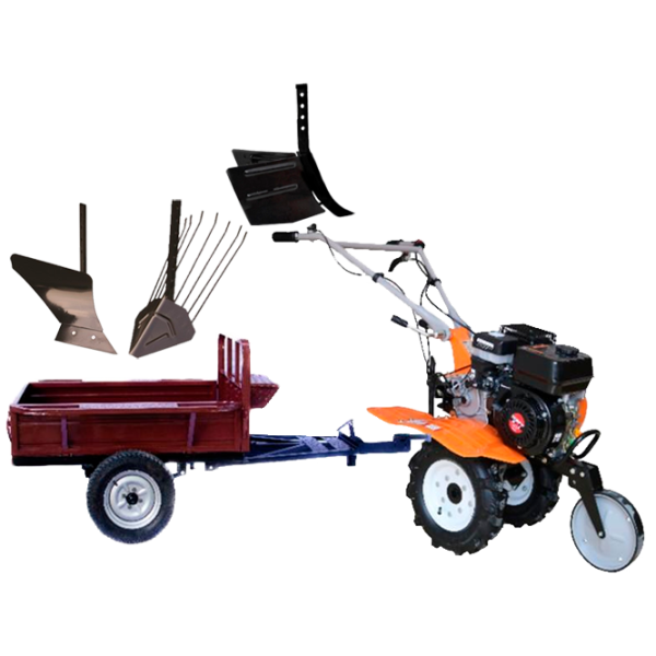 Motocultor Worker HB 700N+R SET8 4 timpi/ Benzină photo 1