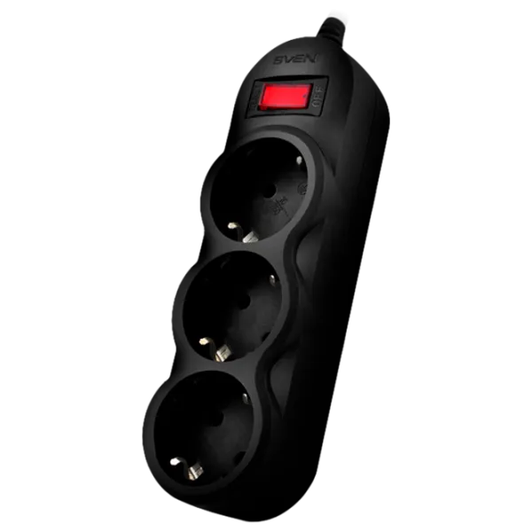Удлинитель Sven SF-03L 1.8 м Черный photo 1