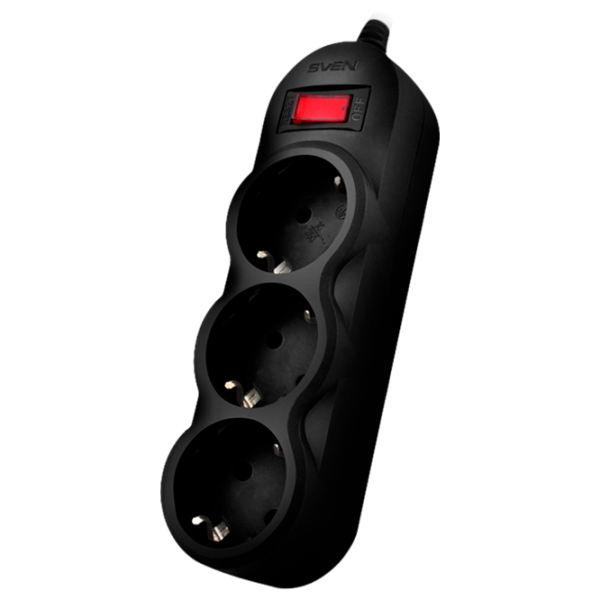 Удлинитель Sven SF-03L 1.8 м Черный photo 1