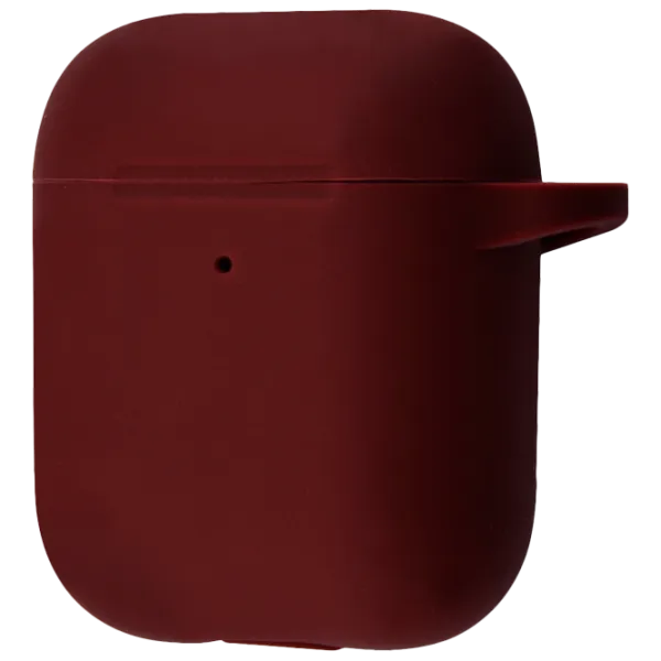 Husă pentru căști Apple AirPods 1/ 2 (Case New) Ncase/ Silicon/ Bordo photo 1