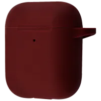 Чехол для наушников Apple AirPods 1/ 2 (Case New) Ncase/ Силикон/ Бордовый