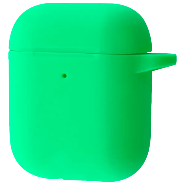 Чехол для наушников Apple AirPods 1/ 2 (Case New) Ncase/ Силикон/ Зелёный photo 1