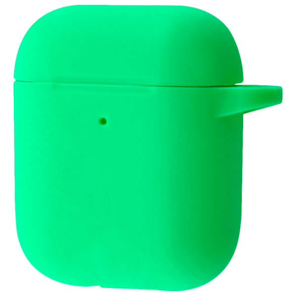 Чехол для наушников Apple AirPods 1/ 2 (Case New) Ncase/ Силикон/ Зелёный photo 1