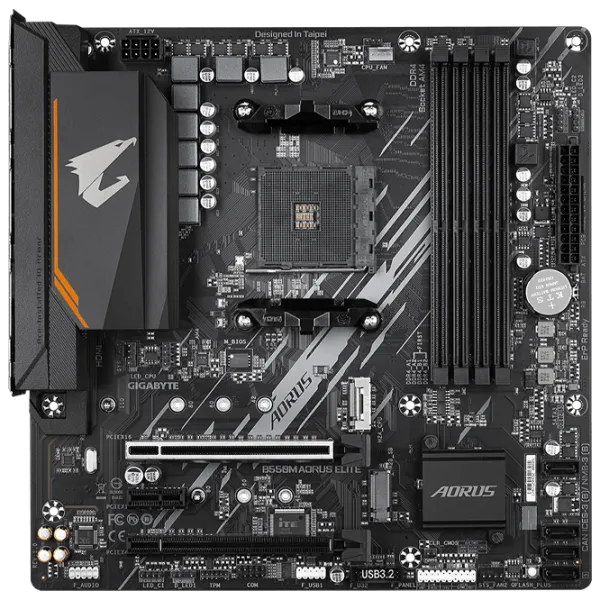 Материнская плата Gigabyte B550M AORUS ELITE 1.1 mATX/ AMD B550M photo 1 Материнская плата Gigabyte B550M AORUS ELITE 1.1 mATX/ AMD B550M photo 1